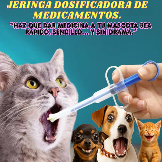 JERINGA DOSIFICADORA PARA MASCOTAS.